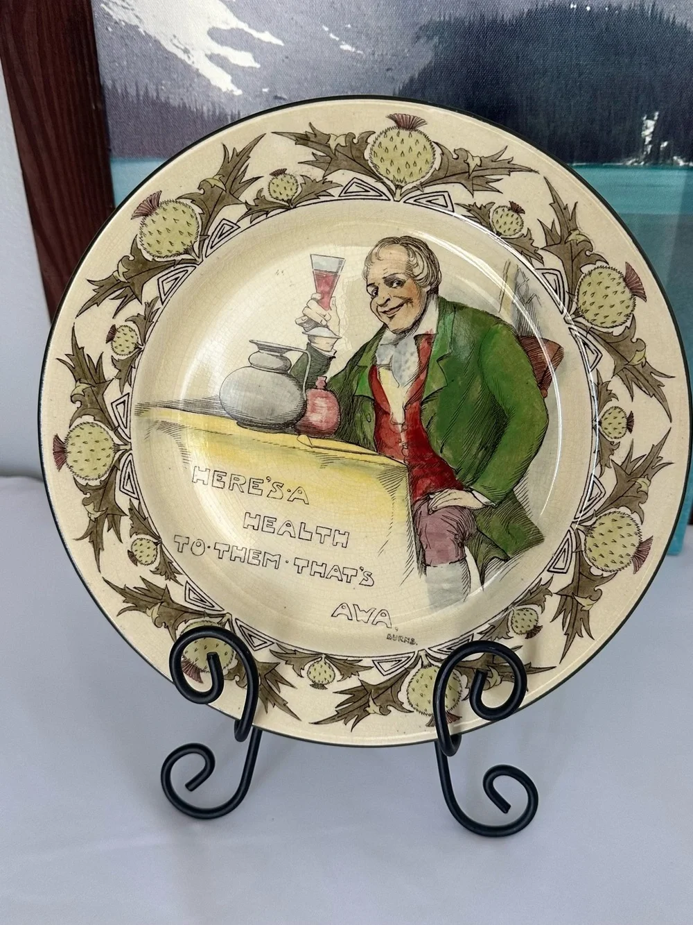 Vintage Antique Royal Doulton Decorative Plate